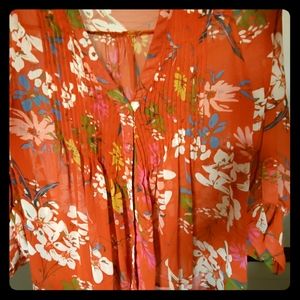 Floral kimono style top